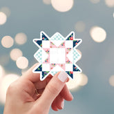 Patchwork Star Floral Planner Sticker